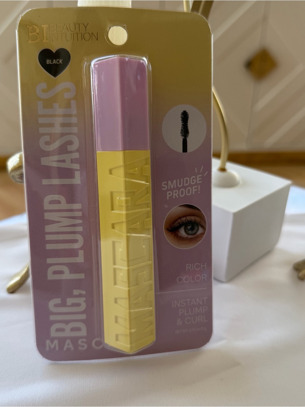 Beauty Intuition Big Plump Lashes Mascara Black Smudge Proof Instant Plump Curl